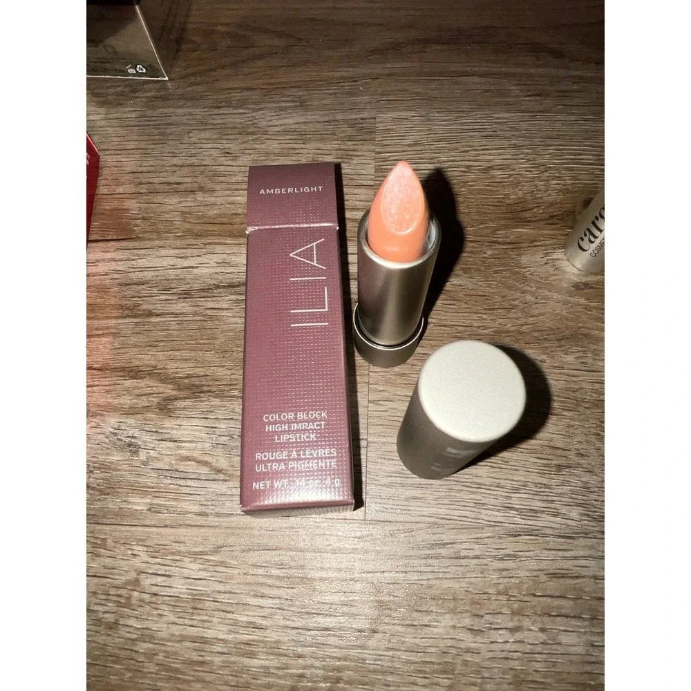 ILIA Color Block Lipstick Amberlight High Impact Creamy Full Coverage Beauty